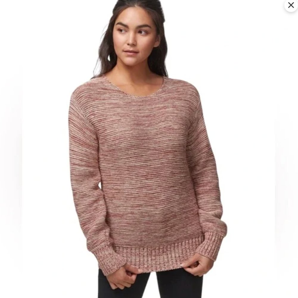 Filson Women's Lake Quinault Crewneck Sweater in Natural Clay Melange